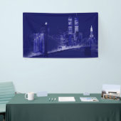 Blue New York City Night Pop Art Banner (Messeveranstaltung)