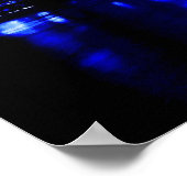 Blue New York City Poster Print (Ecke)