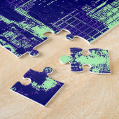 Blue New York City Puzzle (Seite)