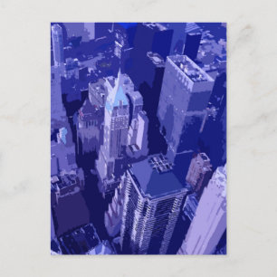 Blue New York Postkarte