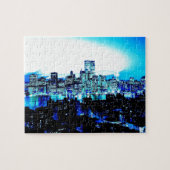 Blue New York Puzzle (Horizontal)