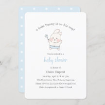 Blue Niedlich Bunny Watercolor Einfache Kinderdusc