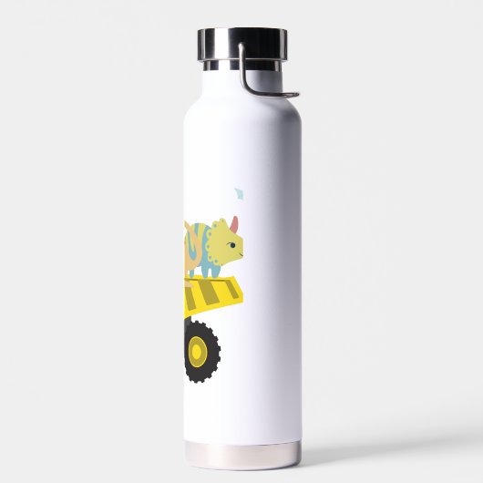 Blue Niedlich fun Dinosaurier Traktor To School DI Trinkflasche (Links)