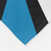 Blue Niedlich Funny Pinguin Kinderzimmer Schwarz-W Fleecedecke (Ecke)