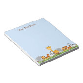 Blue Niedlich Jungle Baby Animals Notepad Notizblock (angewinkelt)