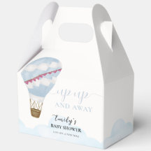 Blue Niedlich Modern Boho Hot Air Ballon Babydusch