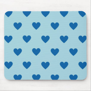 Blue Niedlich Simple Heart Pattern Mousepad