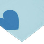 Blue Niedlich Simple Heart Pattern Tischdecke (Schrägansicht)