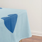 Blue Niedlich Simple Heart Pattern Tischdecke (Beispiel)