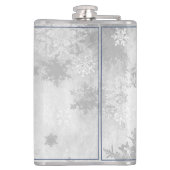Blue Niedlich Snowman Holiday Flask Flachmann (Rückseite)