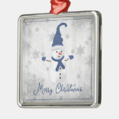 Blue Niedlich Snowman Holiday Ornament (Links)