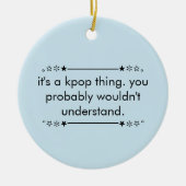 Blue Niedlich Tee Ästhetik Kpop Keramik Ornament (Vorne)