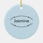 Blue Niedlich Tee Ästhetik Kpop Keramik Ornament (Hinten)