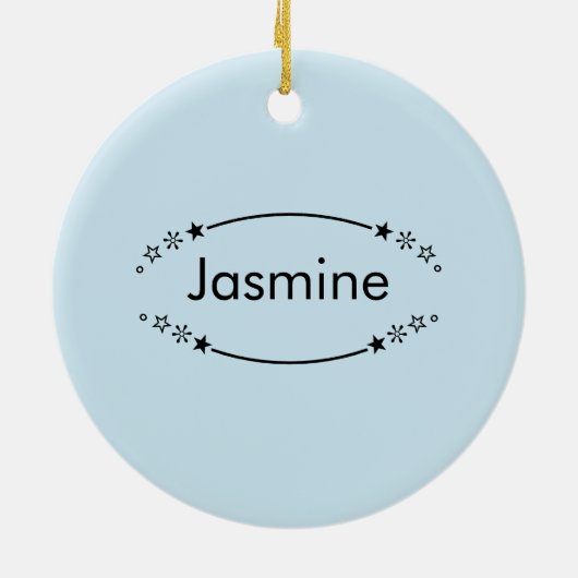 Blue Niedlich Tee Ästhetik Kpop Keramik Ornament (Hinten)