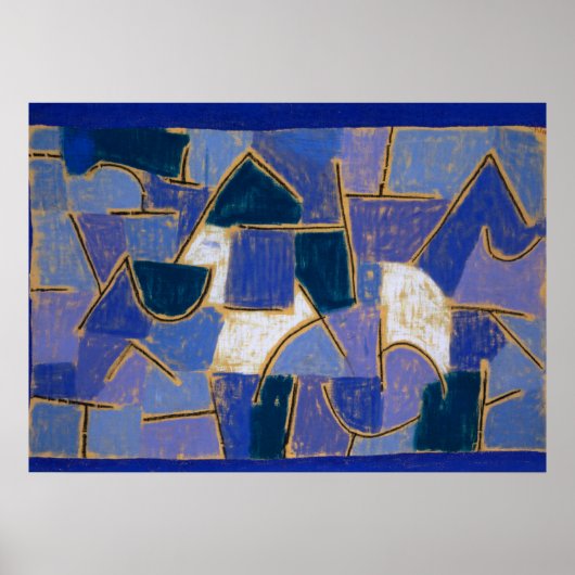 Blue Night, 1937 von Paul Klee Poster (Vorne)