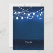Blue Night and Silight Lights Probe Dinner Einladung (Rückseite)