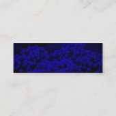 Blue Night Blume Visitenkarten Mini Visitenkarte (Rückseite)