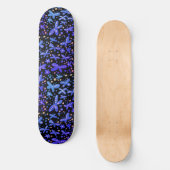 Blue Night Butterflies  Skateboard (Vorderseite)