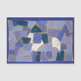 Blue Night by Paul Klee, Abstrakt Seidenpapier