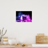 Blue Night London Tower Bridge Poster (Küche)