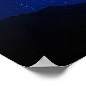 Blue Night Sky Motivierend Poster (Ecke)