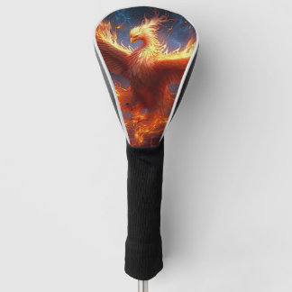 Blue Night Sky Phoenix Golf Head Cover Headcover