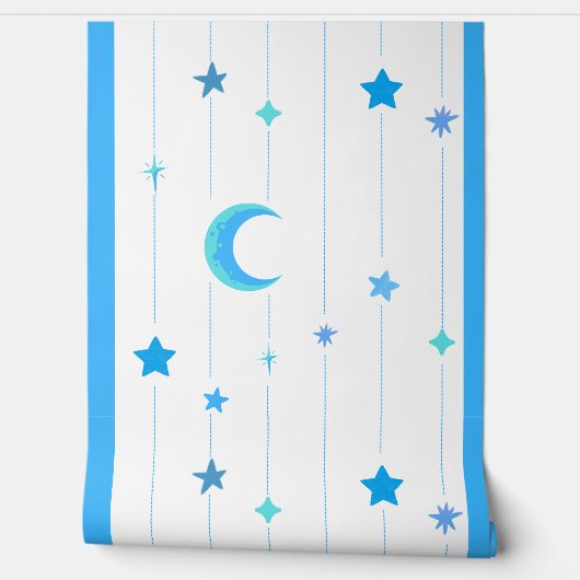 Blue Night Sky Wallpaper Tapete (Abrollen)