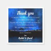 Blue Night Sky Wedding Vielen Dank, dass Napkins N Serviette (Vorderseite)