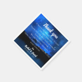 Blue Night Sky Wedding Vielen Dank, dass Napkins N Serviette (Ecke)