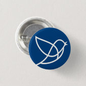Blue Nightingale Button (Vorne & Hinten)