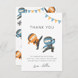 Blue Ninja Party Vielen Dank, dass Sie die Karte