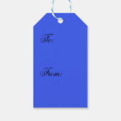Blue no.2, Blue Gift Tag Geschenkanhänger (Rückseite)