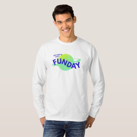 Blue No Limits Just Funday Long Sleeve T - Shirt (Vorne ganz)