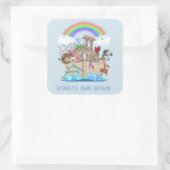 Blue Noah's Ark Baby Shower Sticker (Tasche)