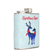 Blue Nordic Christmas Reindeer Pair Flachmann (Rechts)