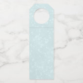 Blue Nordic Christmas Reindeer Pair Flaschenanhänger (Rückseite)