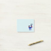 Blue Nordic Christmas Reindeer Pair Post-it Klebezettel (Auf Schreibtisch)