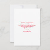 Blue Nordic Christmas Reindeer Pair Vielen Dank Dankeskarte (Rückseite)