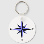 Blue North Arrow Schlüsselanhänger (Vorderseite)