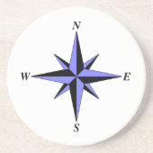 Blue North Arrow Untersetzer (Vorne)