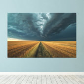 Blue Norther Poster - Dramatic Weather Front Print Leinwanddruck (Insitu (Holzboden))