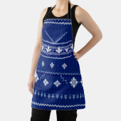 Blue Norwegian Knit, Apron Schürze (InSitu)