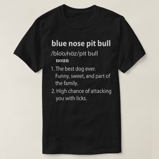Blue Nose Pit Bull T-Shirt (Design vorne)