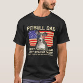 Blue Nose Pitbull Dad Happy Fathers Day To My Amaz T-Shirt (Vorderseite)