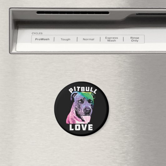 Blue Nose Pitbull Liebe Pop Art Style Coole Pit Magnet (In Situ (Geschirrspüler))