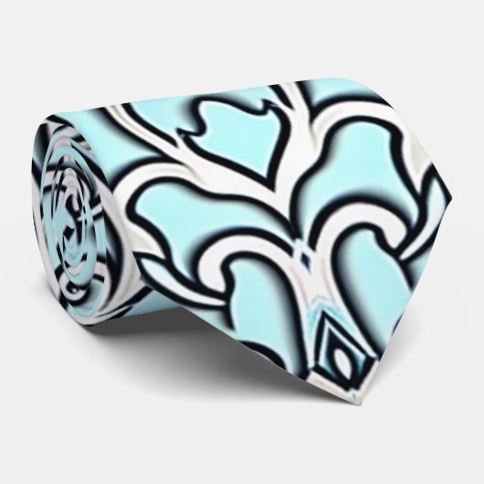 Blue Nouveau Krawatte (Gerollt)