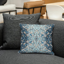 Blue Nouveau Pillow Kissen
