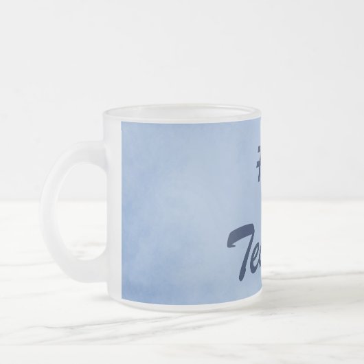 Blue Number 1 Lehrer Mattglastasse (Links)
