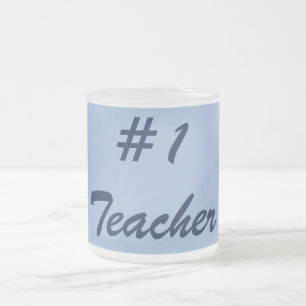 Blue Number 1 Lehrer Mattglastasse