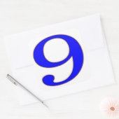 Blue Number 9 tile Sticker (Umschlag)
